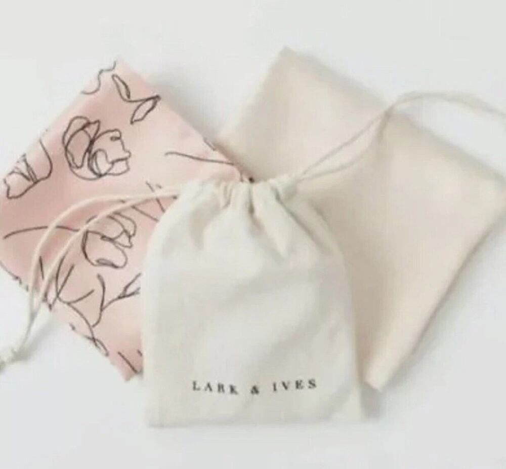 Lark & Ives Hair Scarf Set Bundle 2 pc Pink Ivory FabFitFun Box